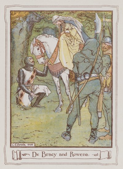 Illustratie voor Ivanhoe door Sir Walter Scott door Charles Edmund Brock