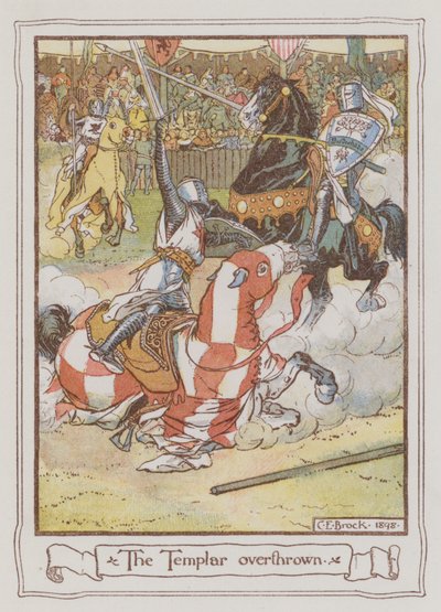 Illustratie voor Ivanhoe door Sir Walter Scott door Charles Edmund Brock