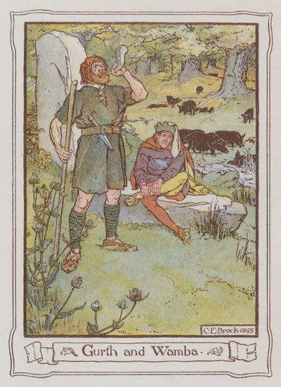 Illustratie voor Ivanhoe door Sir Walter Scott door Charles Edmund Brock