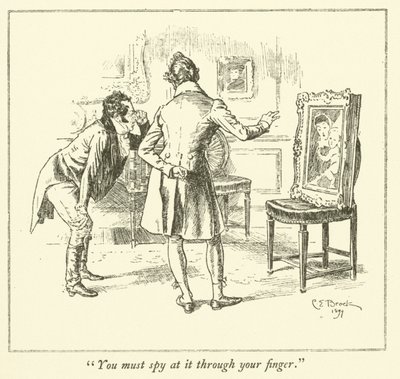 Illustratie voor The Essays of Elia door Charles Lamb door Charles Edmund Brock