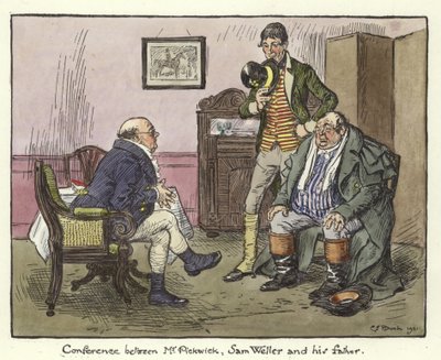 Illustratie voor de Pickwick Papers door Charles Edmund Brock