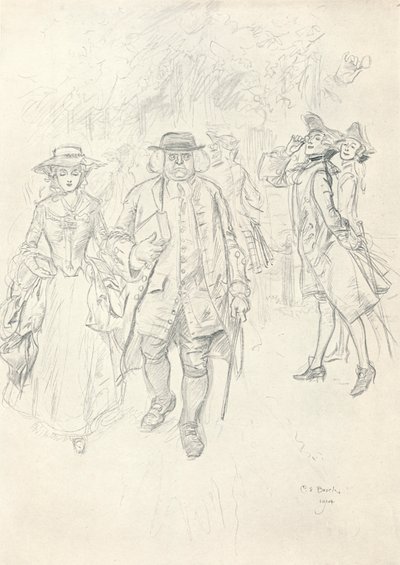 De Gauntlet doorlopen - Fase II, ca. 1920 door Charles Edmund Brock