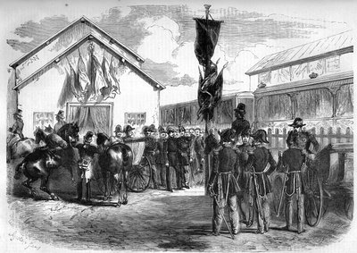 Militair kamp van Chalons door Charles Edouard Armand Dumaresq