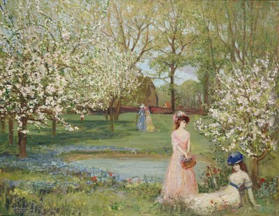 De Howe in de Lente door Charles Edward Conder