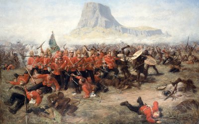 De Slag bij Isandlwana, 22 januari 1879, c.1885 door Charles Edwin Fripp