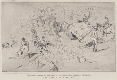 De opstand in Rhodesië door Charles Edwin Fripp