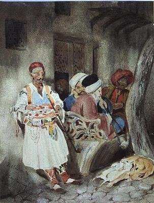 Een Steegje in Constantinopel door Charles Emile Callande de Champmartin