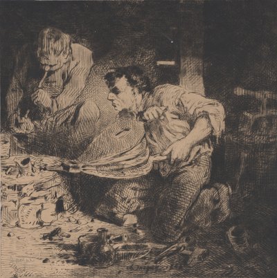 De Vervalsers, 1843 door Charles Emile Jacque