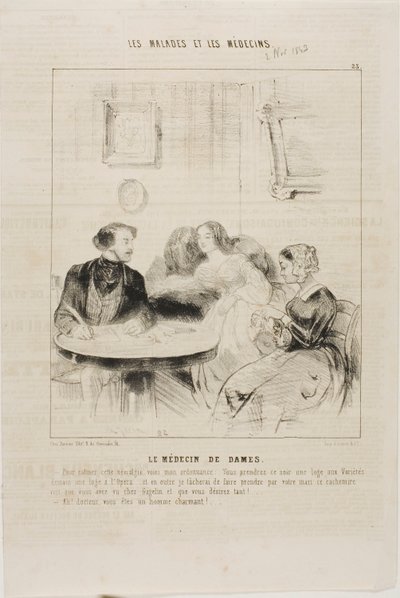 De damesdokter (plaat 23) door Charles Emile Jacque