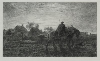 De ochtend door Charles Emile Jacque