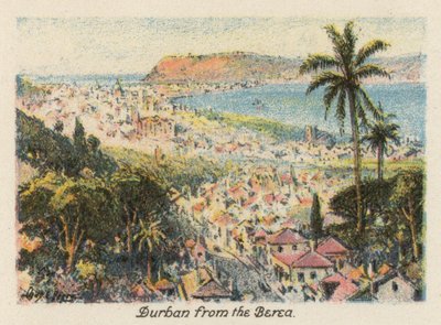 Zuid-Afrika: Durban vanaf de Berea door Charles Ernest Peers