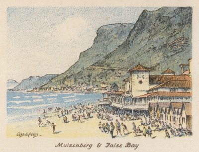 Zuid-Afrika: Muizenberg en Valsbaai door Charles Ernest Peers