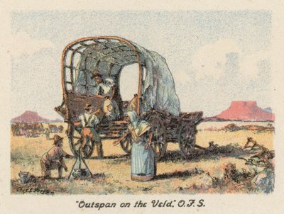 Zuid-Afrika: "Uitspan op de Veld," OFS door Charles Ernest Peers