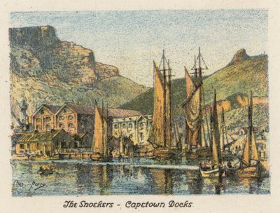 Zuid-Afrika: De Snoekers, Kaapstad Docks door Charles Ernest Peers