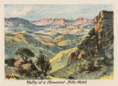 Zuid-Afrika: Vallei van Duizend Heuvels, Natal door Charles Ernest Peers