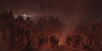 De Buffeldans door Charles Ferdinand Wimar