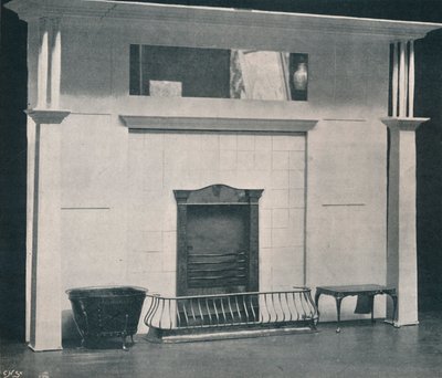 Open haard, ca. 1895, 1897 door Charles Francis Annesley Voysey