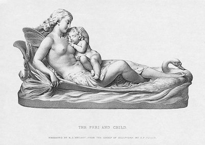 De Peri en Kind, ca. 1871, gegraveerd door R.A. Artlett door Charles Francis Fuller