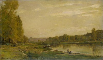 Landschap aan de Oise door Charles Francois Daubigny