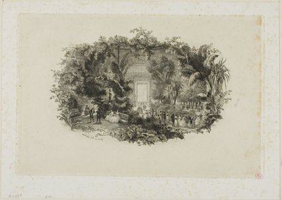 De wintertuin door Charles Francois Daubigny