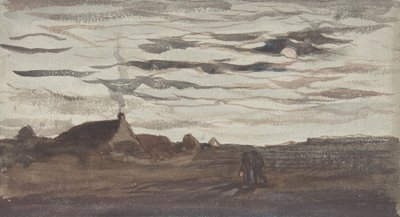 Maanlicht, ca. 1860 door Charles Francois Daubigny