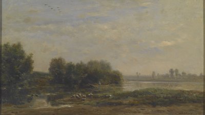 Aan de Oise door Charles Francois Daubigny