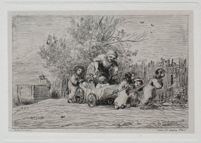 De Boottocht: Erfgoed van de Kar (De Kinderen met de Kar) door Charles Francois Daubigny