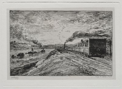 De boottocht: Het vertrek De terugkeer, 1861 door Charles Francois Daubigny