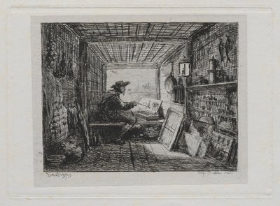 De Boottocht: De Studio op de Boot door Charles Francois Daubigny