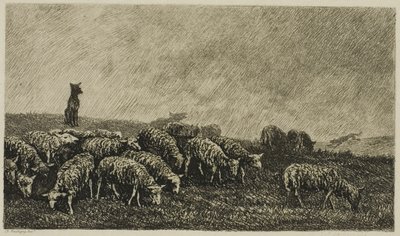 Het horloge van de hond door Charles Francois Daubigny
