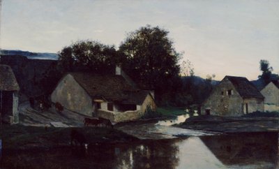 Het Dorp Optevoz door Charles Francois Daubigny