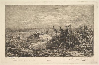 De oogst Souvenir van de Morvan door Charles Francois Daubigny