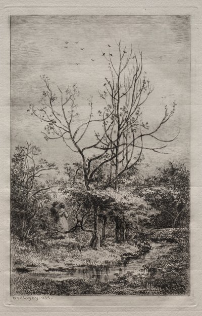 De boomgaard, 1868 door Charles Francois Daubigny