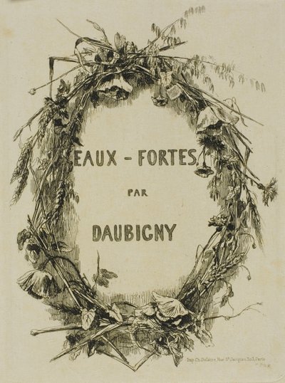 Krans van Wilde Bloemen, Frontispice door Charles Francois Daubigny
