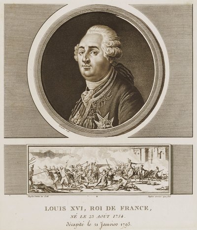 Lodewijk XVI. Koning van Frankrijk door Charles Francois Gabriel Levachez