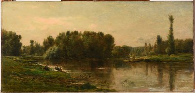 De oevers van de Oise door Charles Francois Daubigny