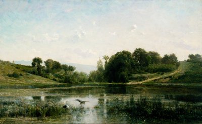De vijvers van Gylieu door Charles Francois Daubigny