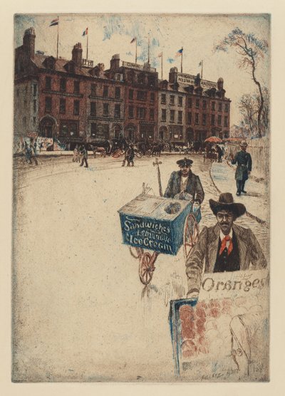 Bowling Green, 1910 door Charles Frederick William Mielatz