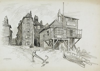 Het Fonteinhotel, Deal, Kent door Charles George Harper