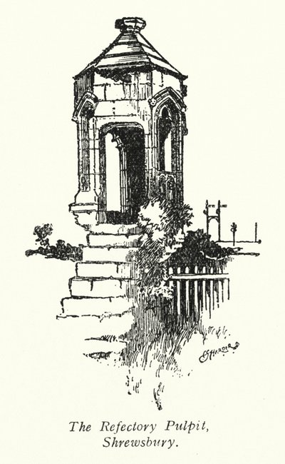 De Refter Preekstoel, Shrewsbury door Charles George Harper