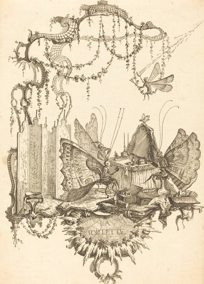 De Toilette door Charles Germain de Saint Aubin