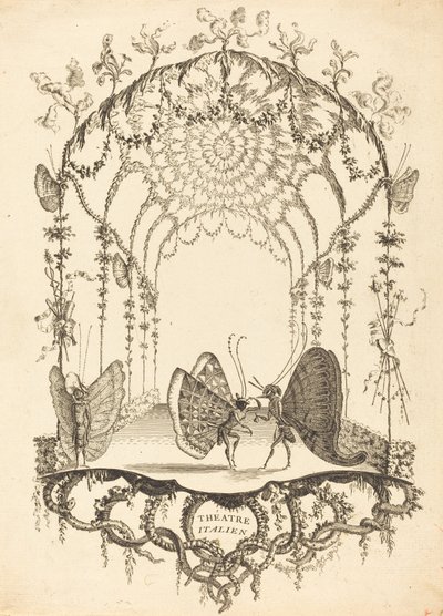 Italiaans Theater door Charles Germain de Saint Aubin