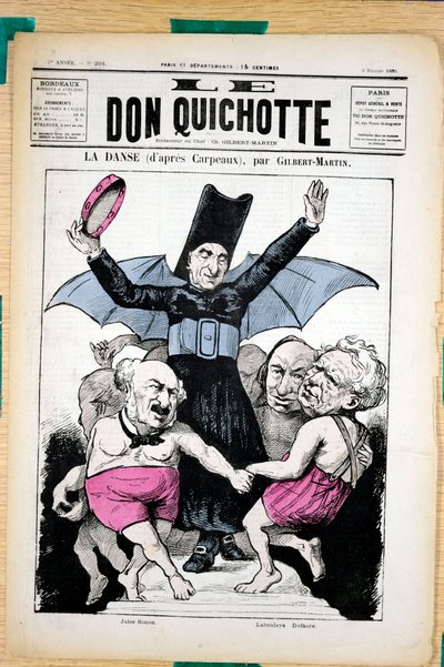 Omslag van Le Don Quixote, nummer 294, Satirisch in Kleuren door Charles Gilbert Martin