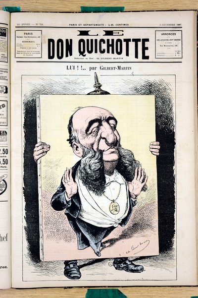 Omslag van Le Don Quixote, nummer 702, Satirisch in kleuren door Charles Gilbert Martin