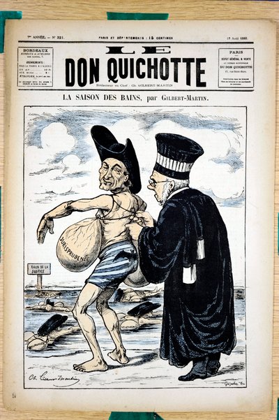 Omslag van Le Don Quixote, nummer 321, Satirisch in Kleuren door Charles Gilbert Martin