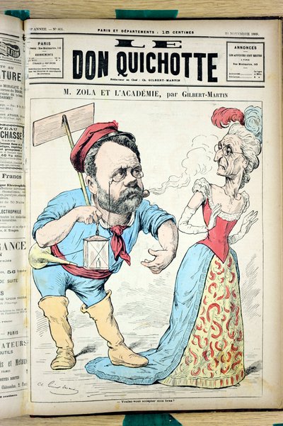 Omslag van The Don Quixote, nummer 804, Satirique en Couleurs door Charles Gilbert Martin
