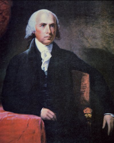 James Madison (1751-1836) door Charles Gilbert Stuart