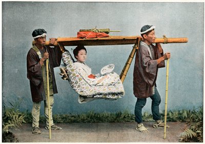 La Kago, transport van Japan, ca. 1890 door Charles Gillot
