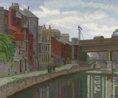 Oude Huizen, Bath door Charles Ginner