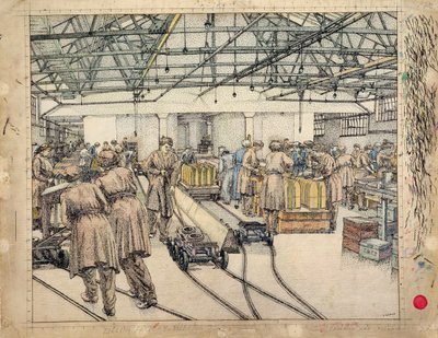 De vulfabriek, Hereford door Charles Ginner